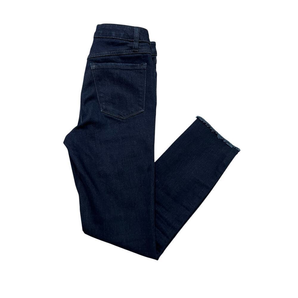 Prana‎ Women’s Sienna Mid Rise Jeans - Dark Blue Raw Hem W4320SH46 - 0 / 25